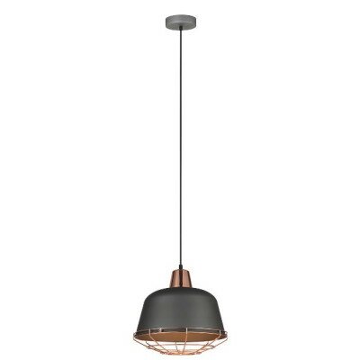 Lampa wisząca ANNIKA MDM-3053/1 GR+COP sufitowa Italux retro vintage
