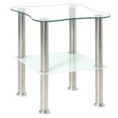 Stolik MIGUEL 40 cm szkło bezbarwne stół stolik ława 