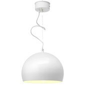Lampa sufitowa ELBA żyrandol biała kula 35cm LED