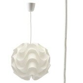 Lampa wisząca żyrandol HAPPY COLOR 40cm biała kula sufitowa biały 