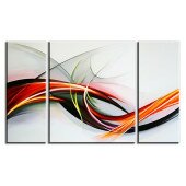 Obraz 60x70cm+ 20x60cmx2 abstrakcja olejny ręcznie malowany grafika