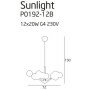 Lampa MAXLIGHT Żyrandol Sunlight x12 P0192-12B chrom OKAZJA OD RĘKI